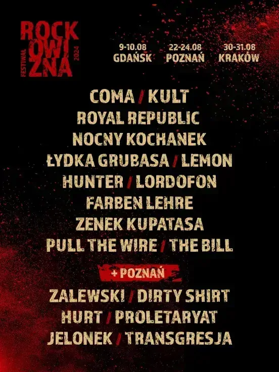 Rockowizna Festiwal 2024: trzy miasta, jedna miłość do rocka