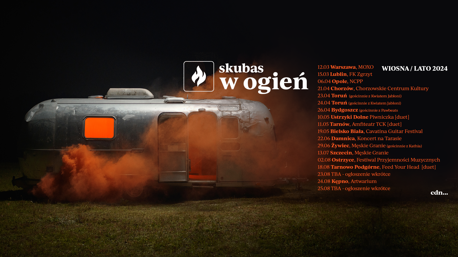 Skubas ogłasza kolejne koncerty