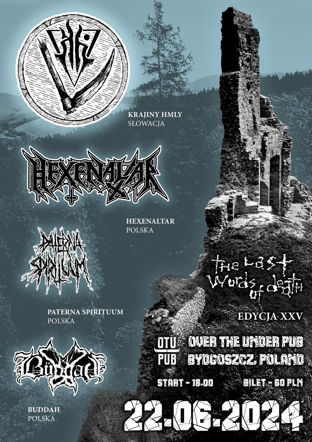 Koncert The Last Words of Death – XXV Edycja w Bydgoszczy