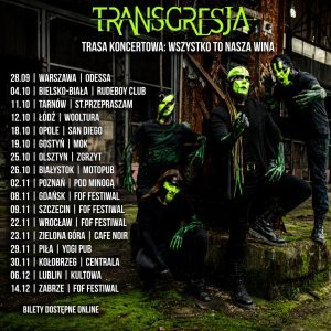 Zespół Transgresja wyrusza w jesienną trasę po Polsce