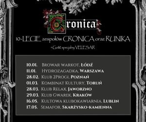 Urodzinowa trasa zespołów Cronica i Runika