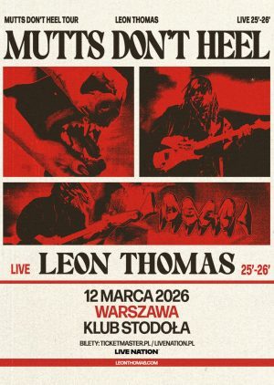 LEON THOMAS – 12.03.2026, Klub Stodoła, Warszawa