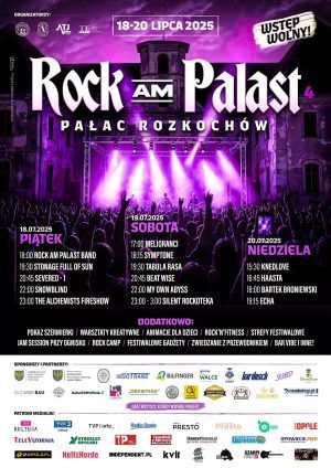 ROCK AM PALAST 2025 RUSZA DZISIAJ!NAJWIĘKSZY DARMOWY FESTIWAL ROCKOWY NA OPOLSZCZYŹNIE JUŻ W ROZKOCH