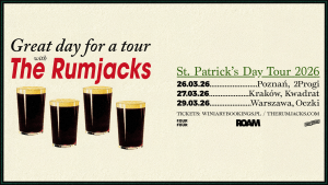 W marcu na trzech koncertach w Polsce wystąpi zespół The Rumjacks
