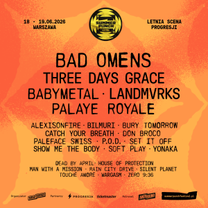 18 i 19 czerwca na terenach Letniej Sceny Progresji w Warszawie odbędzie się Summer Punch Festival! Do składu festiwalu dołączają Don Broco, Rain City Drive, Catch Your Breath, YONAKA oraz Zero 9:36.