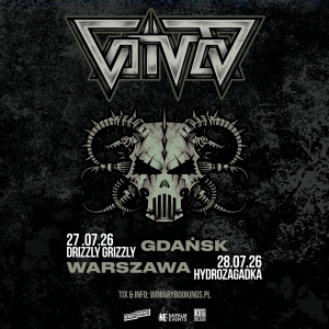 27 lipca w Gdańsku (Drizzly Grizzly) i dzień później w Warszawie (Hydrozagadka) wystąpi Voivod.