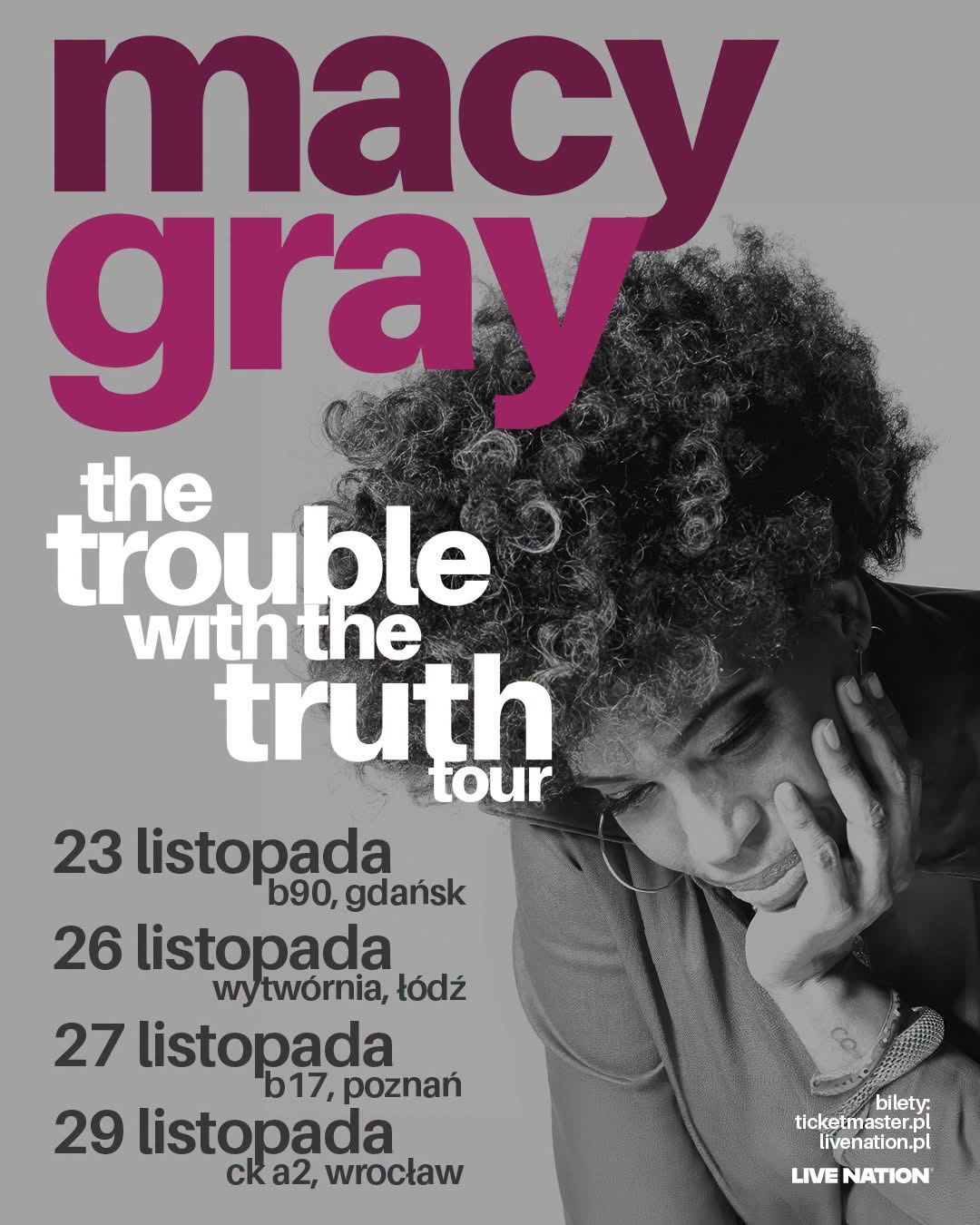Macy Gray na czterech koncertach w Polsce