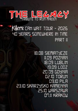 The Legacy – tribute to Iron Maiden. Killers Can Wait Tour 2026 Part II