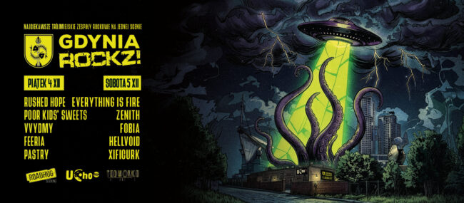 GdyniaROCKZ! wraca z dwoma dniami rocka, metalu i alternatywy. Dziesięć zespołów, jedna scena i gdyńska energia!