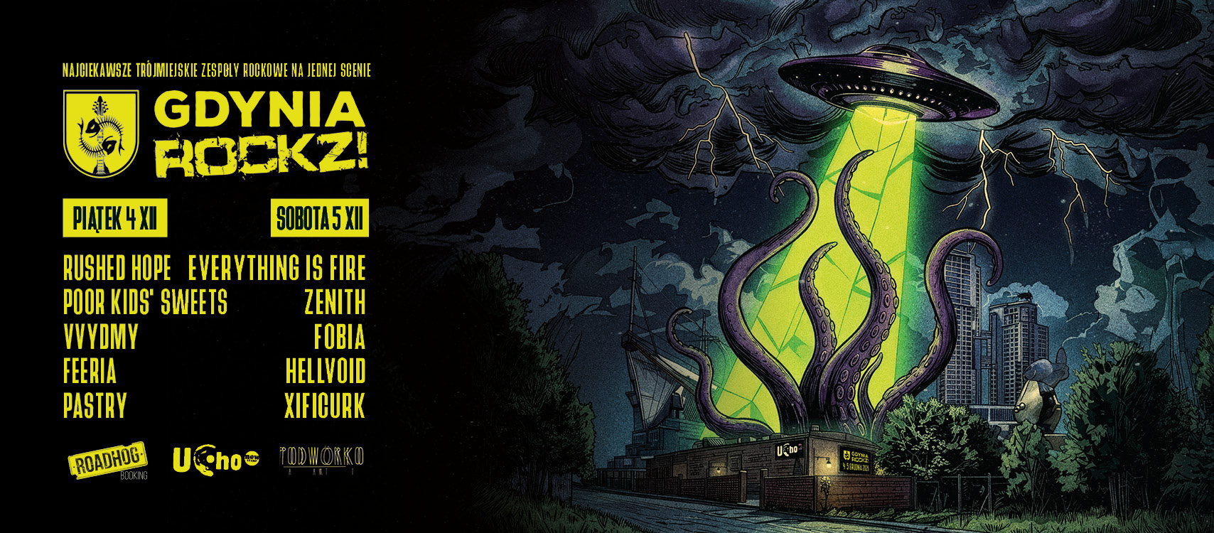 GdyniaROCKZ! wraca z dwoma dniami rocka, metalu i alternatywy. Dziesięć zespołów, jedna scena i gdyńska energia!